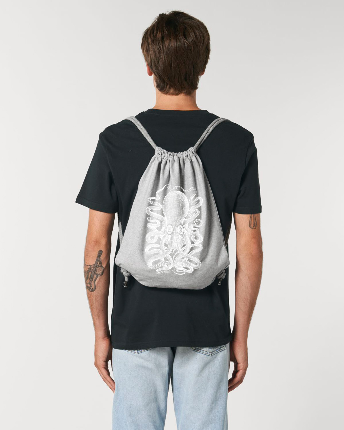 Grey Gym Bag Octopus - 2