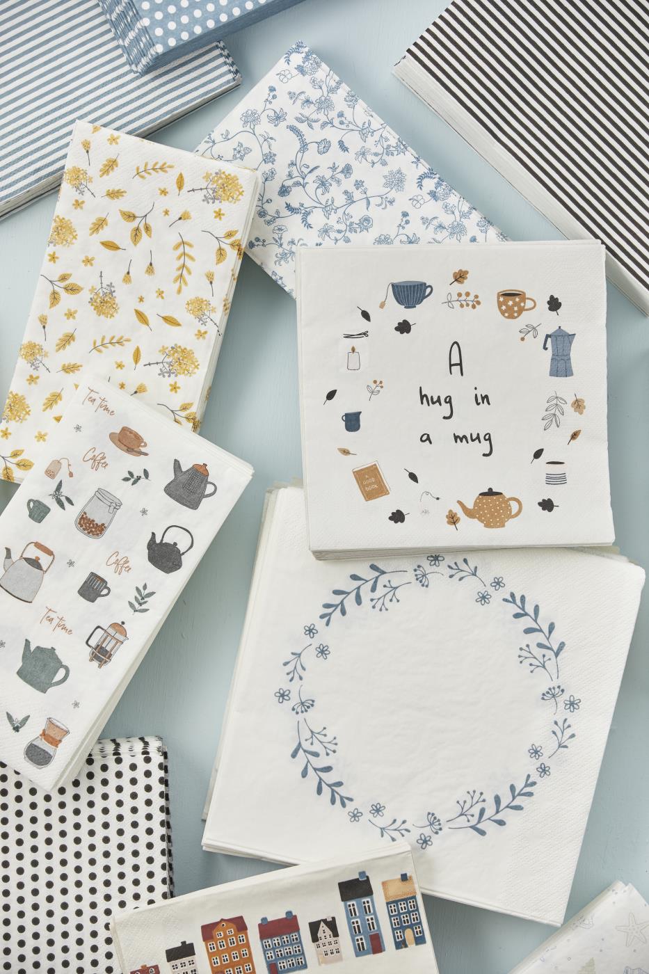 Napkin IB Laursen 20-p A hug in a mug - 2