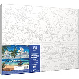 Painting by numbers - Boat on the Coast