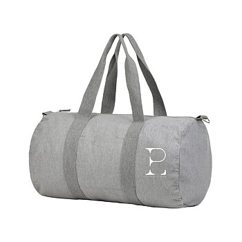 Grey Duffel bag Logo