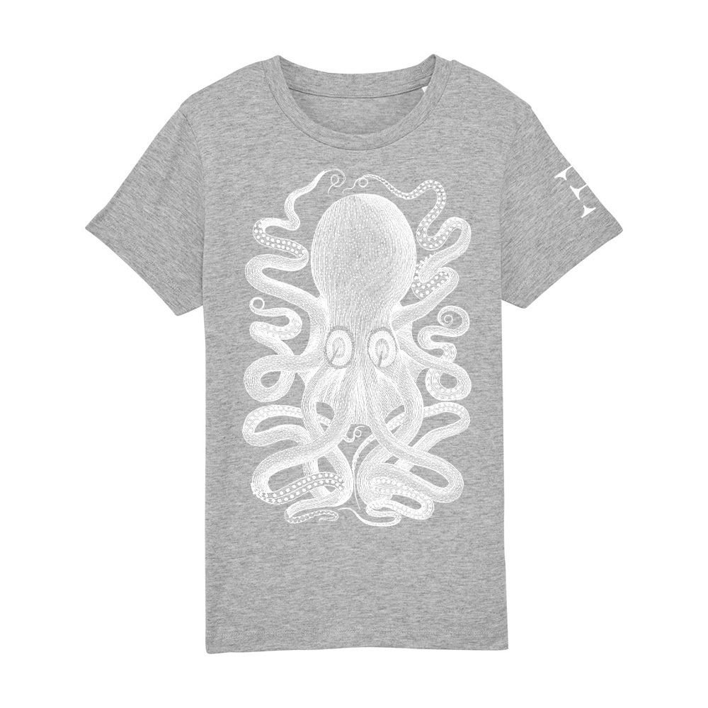 Kids Grey T-shirt Octopus