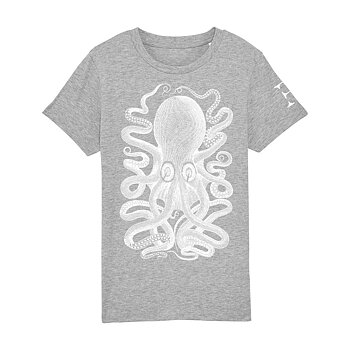 Kids Grey T-shirt Octopus