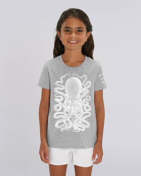 Kids Grey T-shirt Octopus