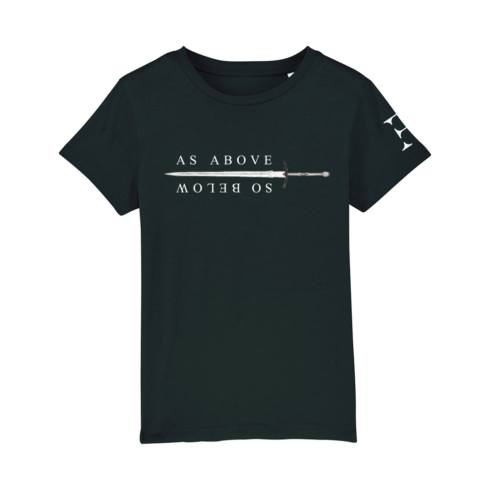 Kids Black T-shirt Sword