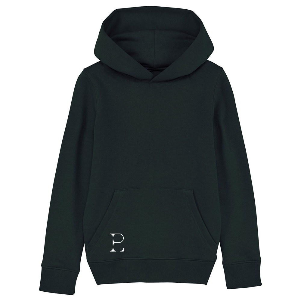 Kids Black Hoodie Octopus - 2