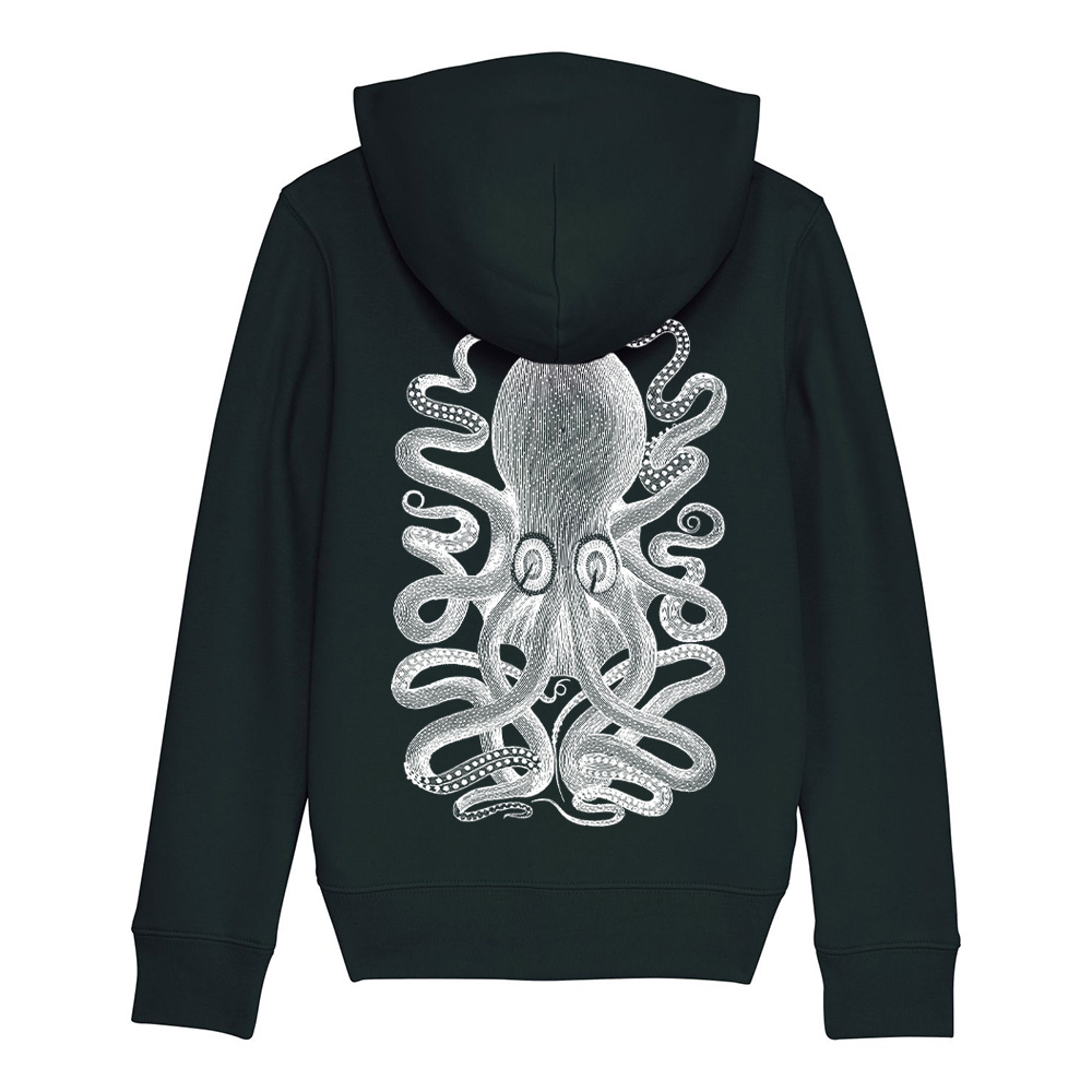 Kids Black Ziphood Octopus