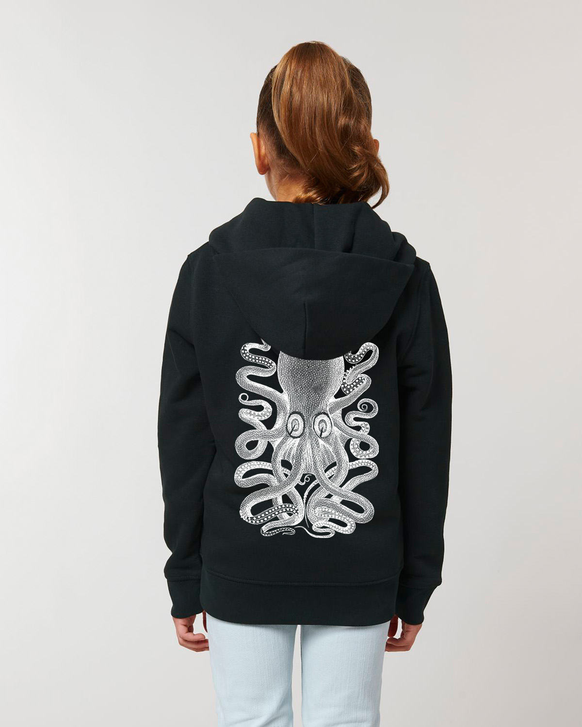 Kids Black Ziphood Octopus - 3