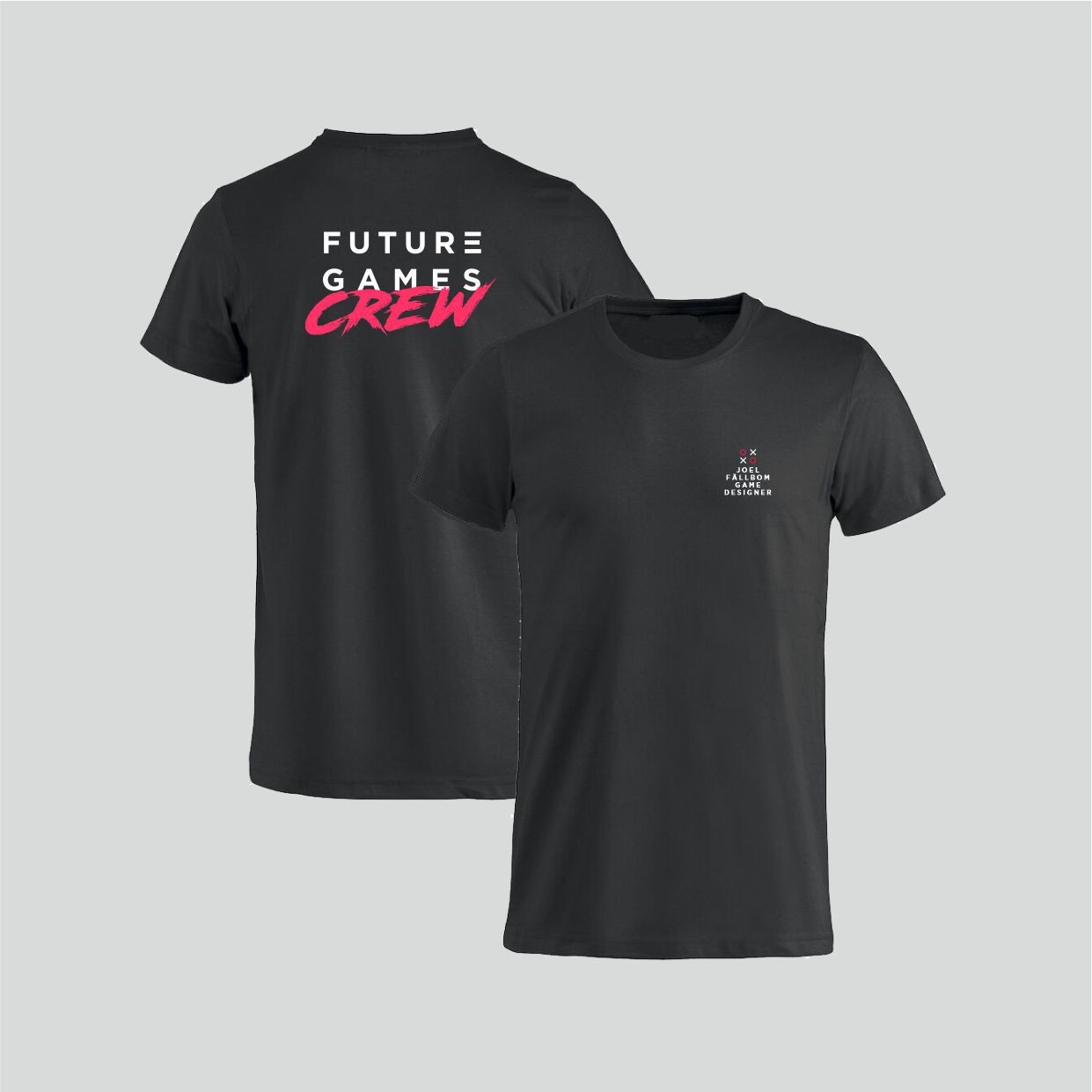 FG Crew T-Shirt With Personal Name / Education