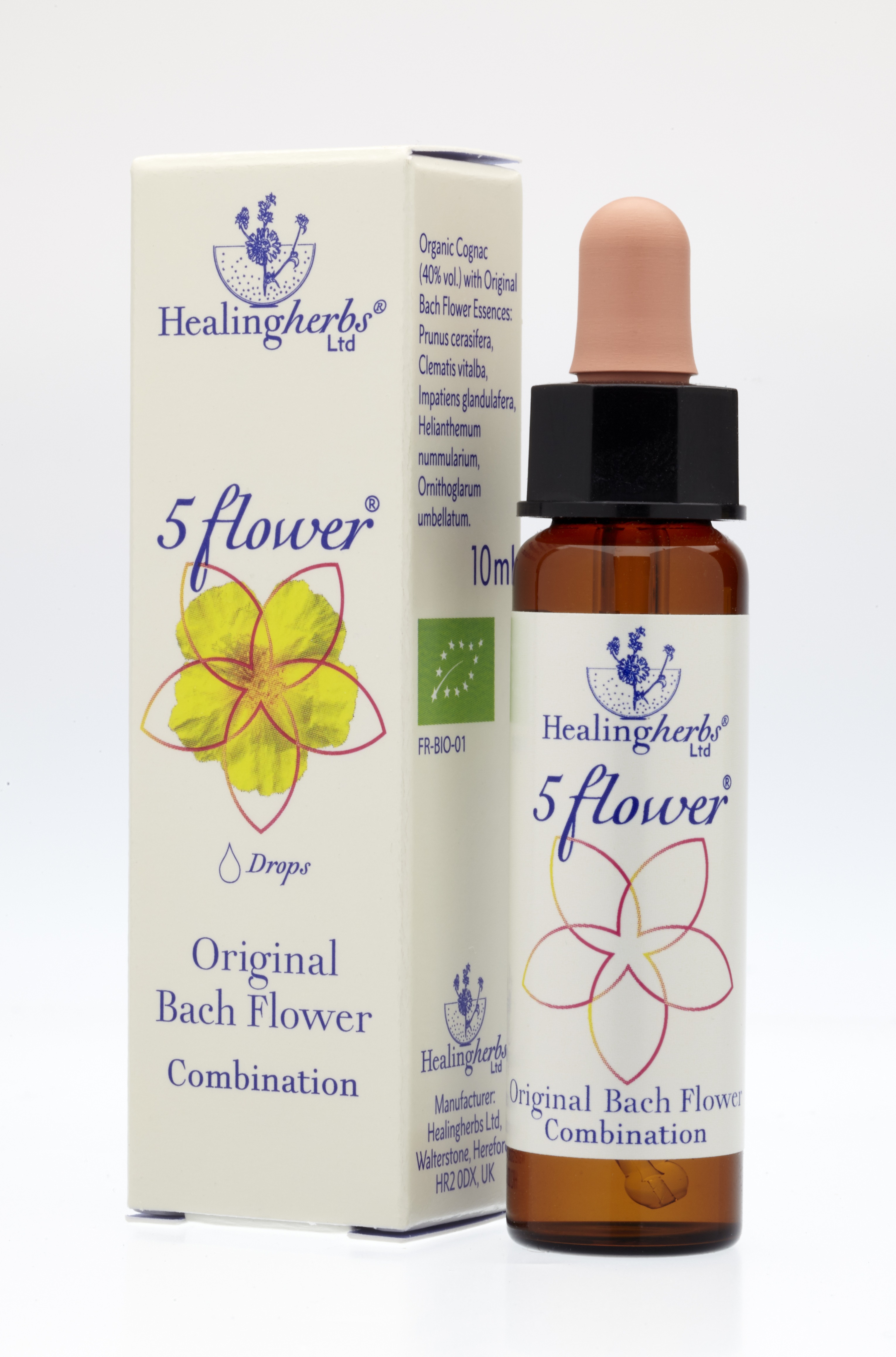  5 Flower, 10 ml (Räddnings-droppar)  Healing Herbs of Dr Bachs - 2