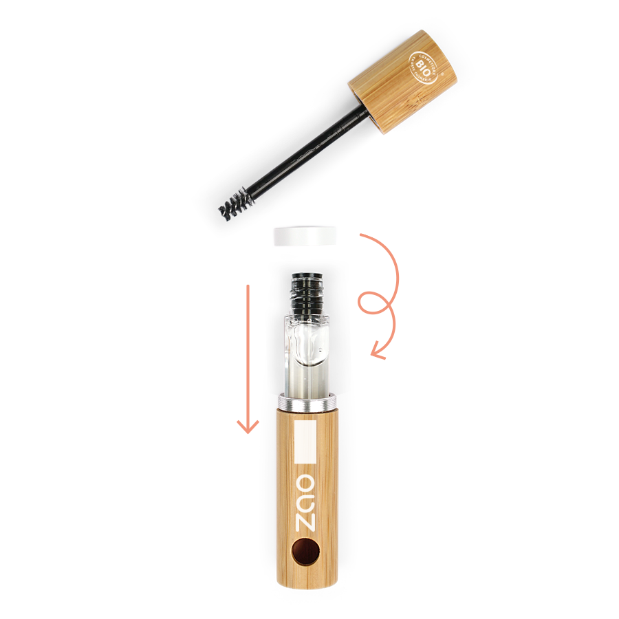 ZAO Eyebrow Fixing Gel 050 Transparent | Økologisk brynsgele - 3