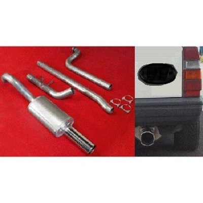 3 Tum sportavgassystem rostfritt 740 turbo ~88 . Helsats, 1 dämpare