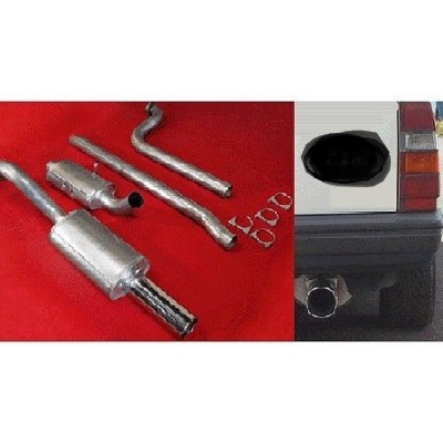 3 Tum sportavgassystem rostfritt 740 turbo ~88 . Helsats, 2 dämpare