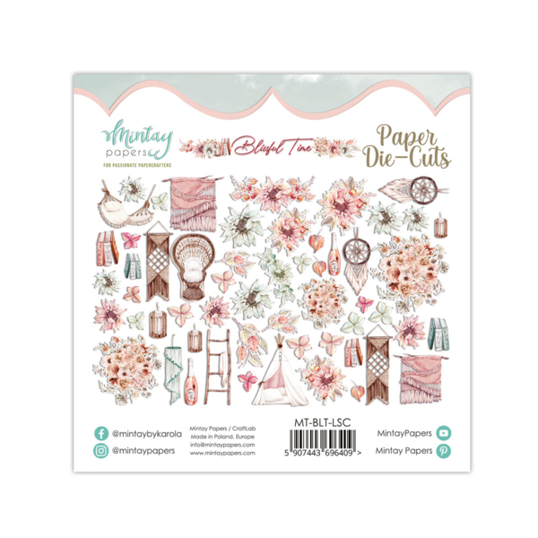 Mintay - Paper Die-Cuts - BLISSFUL TIME 56 delar - 2