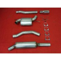 3"" sportavgassystem 850, S/V/C70. Halvsats, 2 dämpare