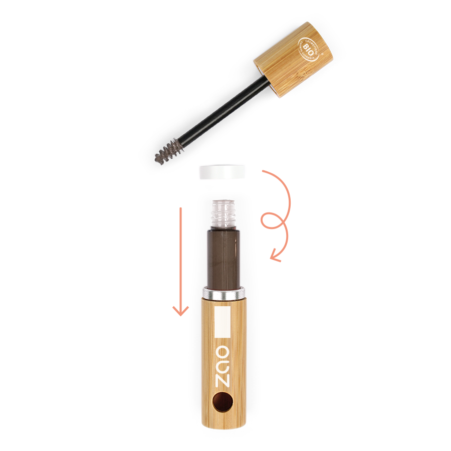 ZAO Eyebrow Mascara 053 Brown | Økologisk brynsmaskara - 3