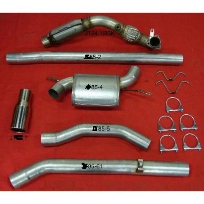 3"" sportavgassystem 850, S/V70. Helsats, 1 dämpare