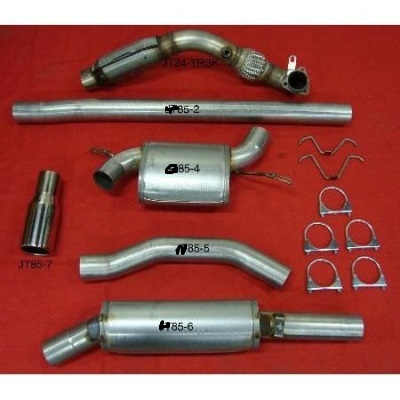 3"" sportavgassystem 850, S/V70. Helsats, 2 dämpare