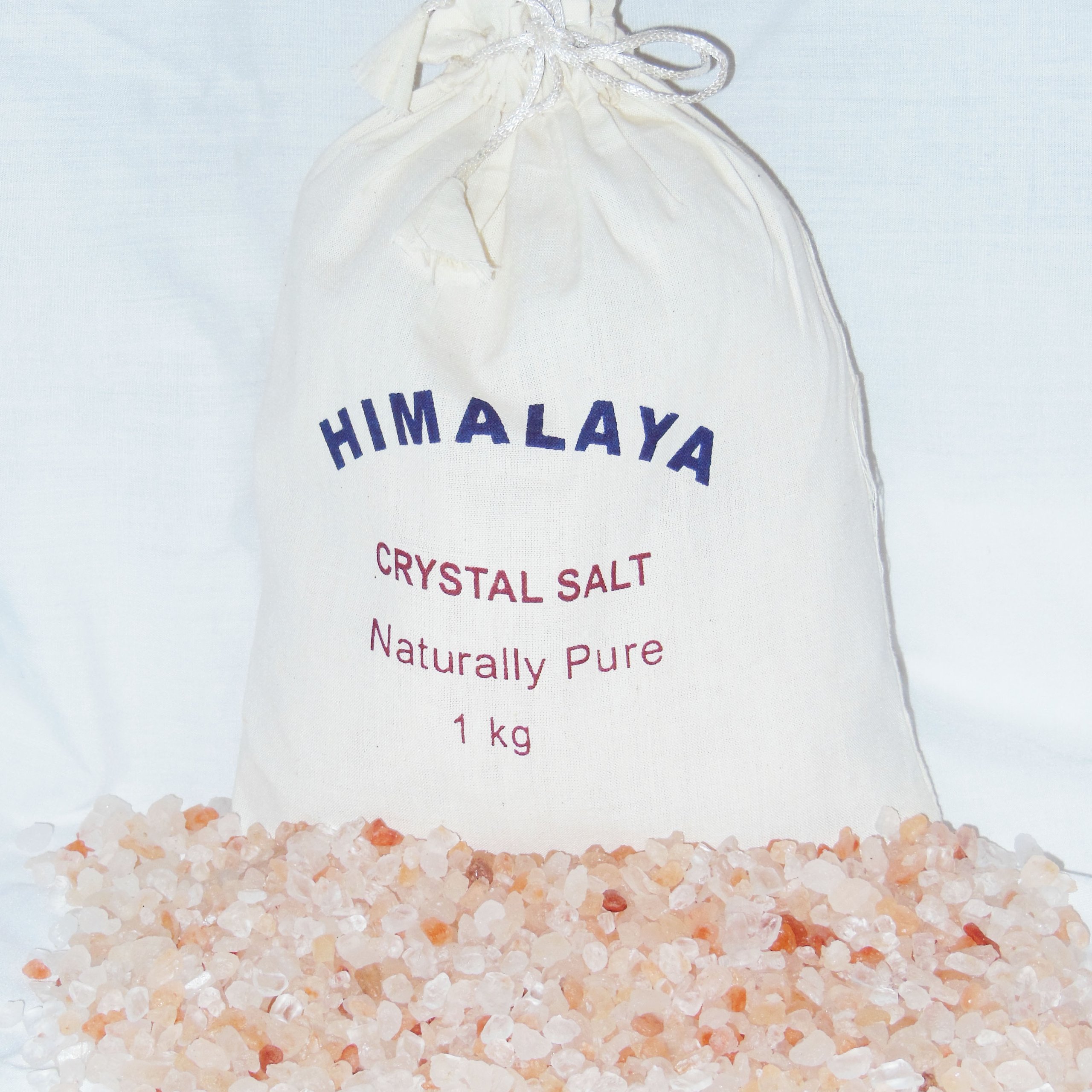 Himalaya salt i Tyg Påse  - 1 kilo  - 2