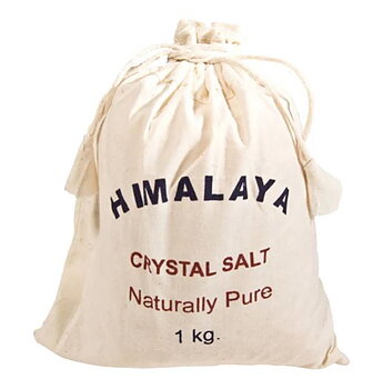 Himalaya salt i Tyg Påse  - 1 kilo 