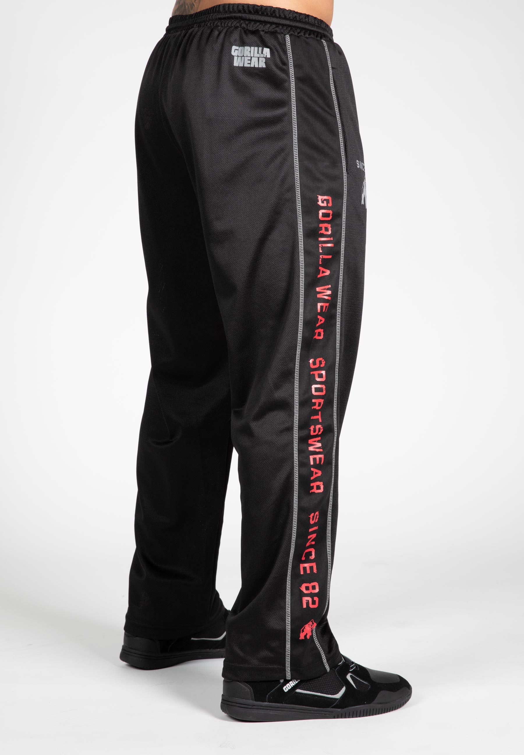 Functional Mesh Pants, black/red - 3
