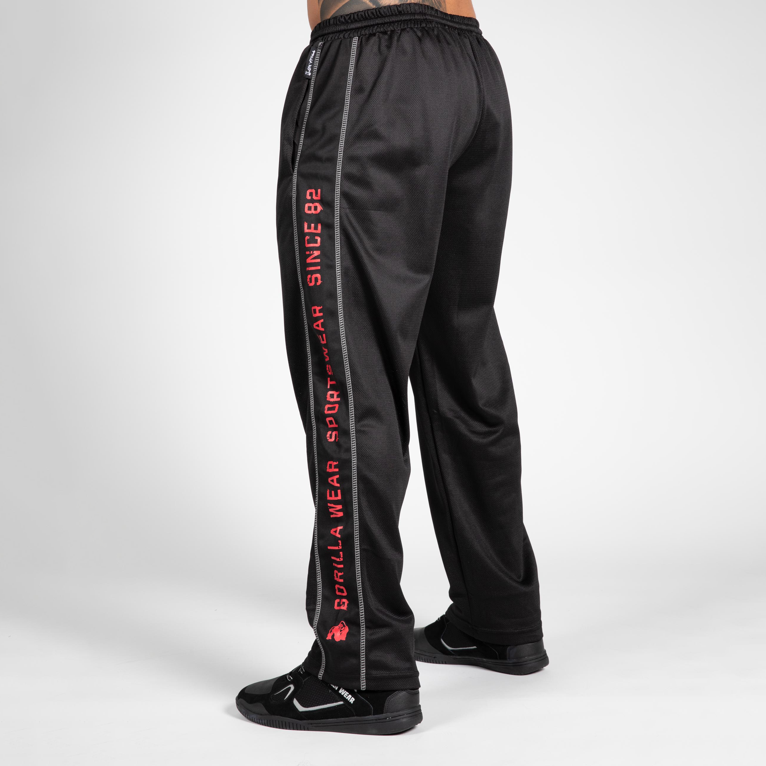 Functional Mesh Pants, black/red - 2