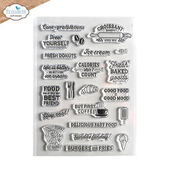 Elizabeth -  Good Food Good Mood - Clear Stamps