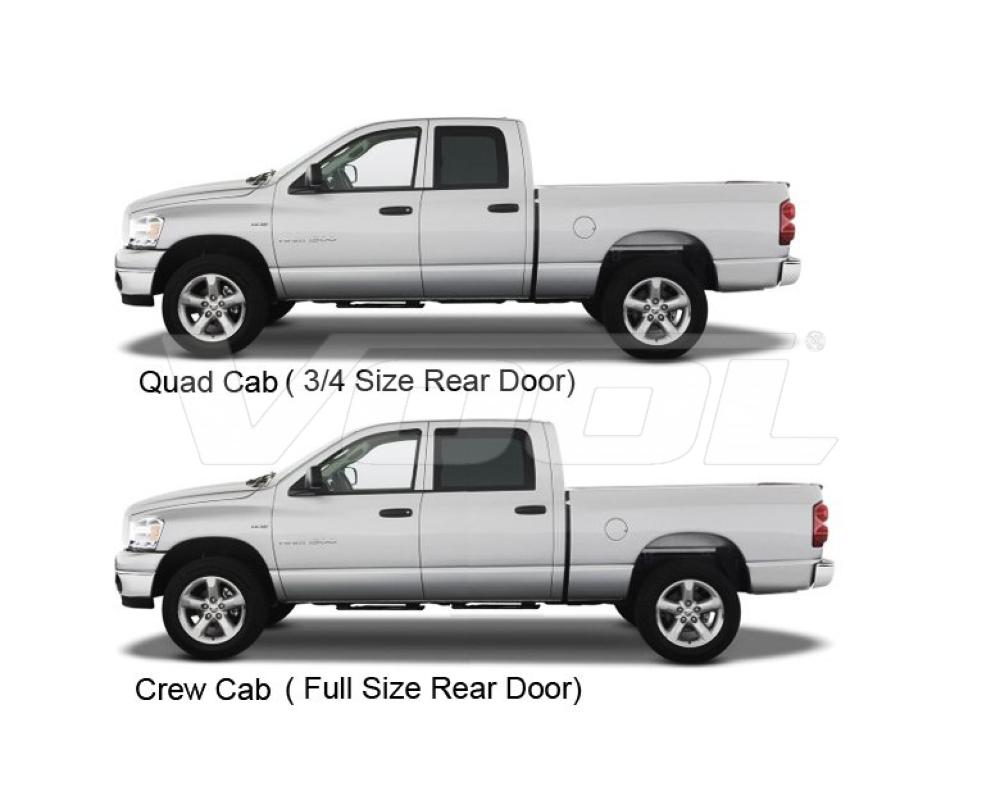 Vindavvisare (fram+bak) till Dodge RAM 1500 2010-2018 - 2