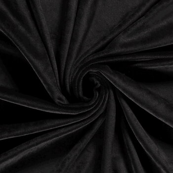 STRETCH VELVET - BLACK