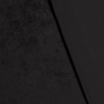 STRETCH VELVET - BLACK
