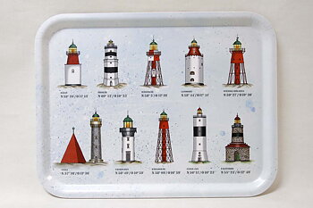 Tray Lighthouses Around the Country 43x33 cm