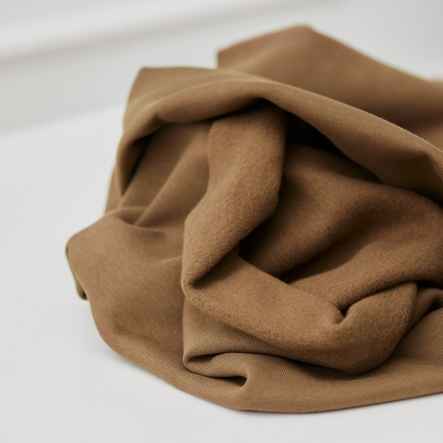 SWEATSHIRT KNIT  - CAMEL EKO