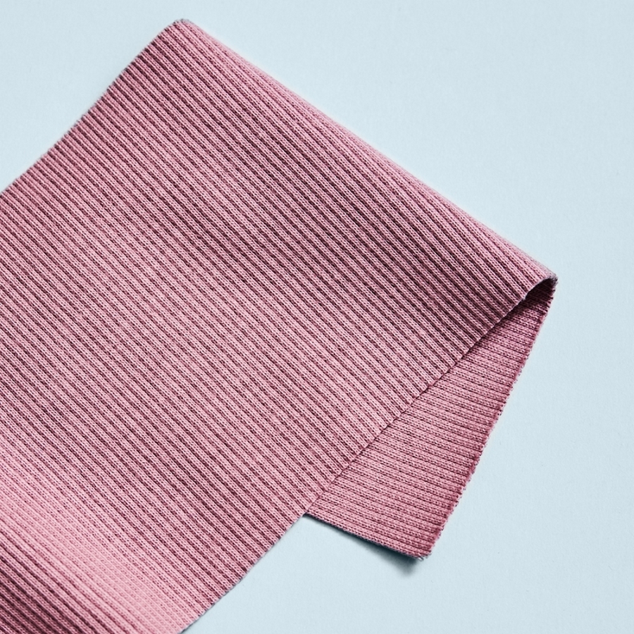 RIBBED CUFF/JERSEY - LILAC