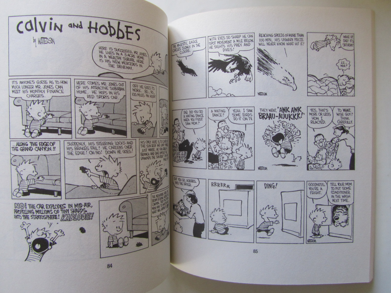 Calvin and Hobbes Something under the bed is drooling - 3