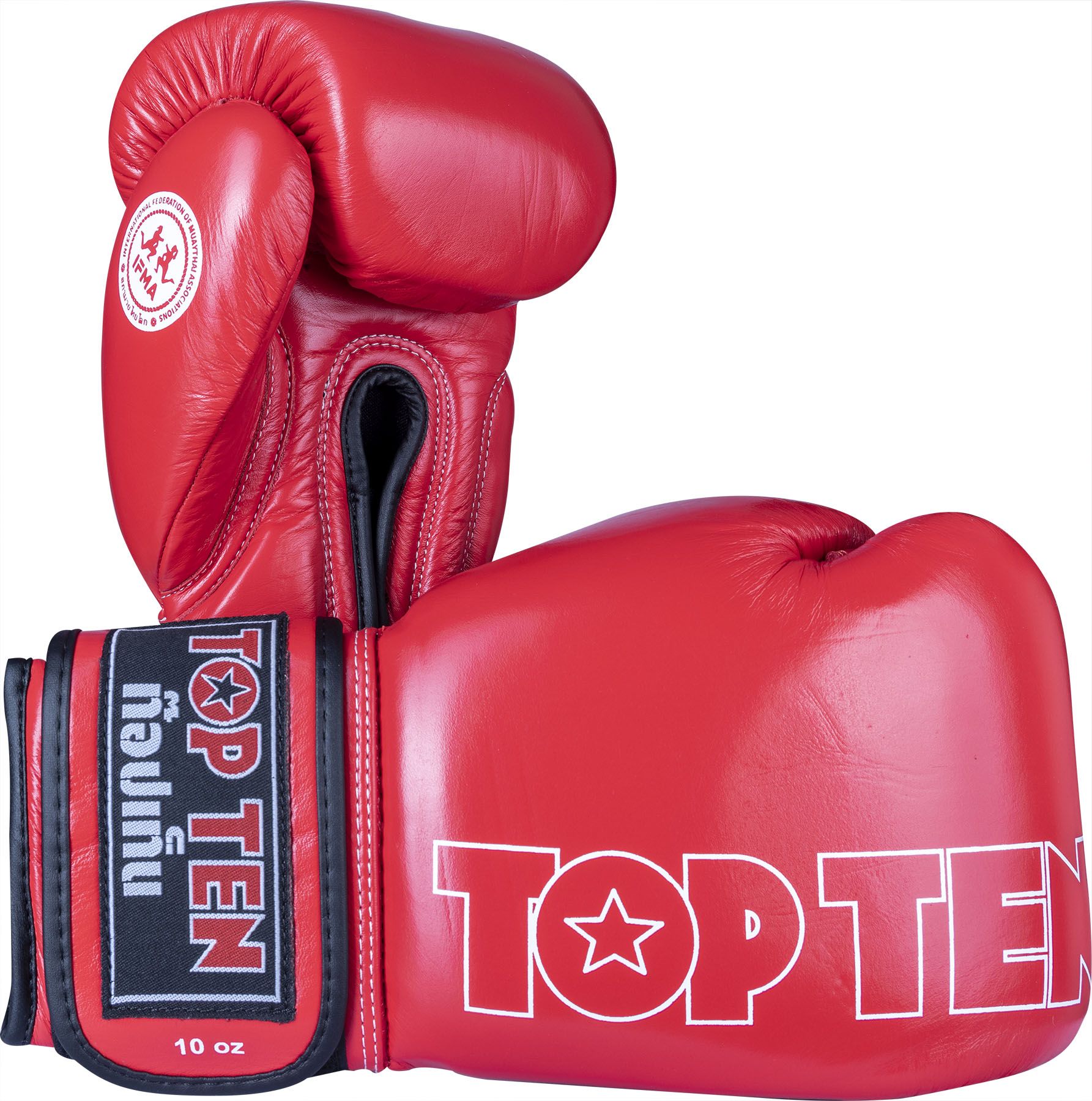 Topten IFMA Thai glove COMPETITION Red 10 oz