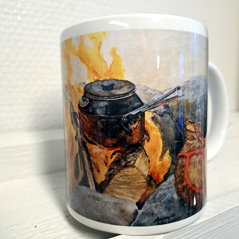 Mugg Kaffe-Eld, Konst, Jokkmokk design 