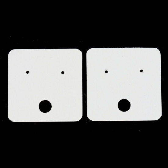 Displaycards White, Earings, White