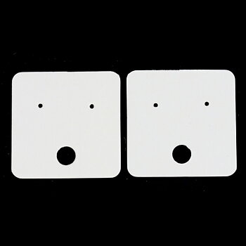 Displaycards White, Earings, White
