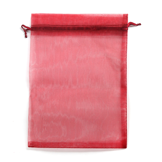 Organza bag 16x11cm,  winered