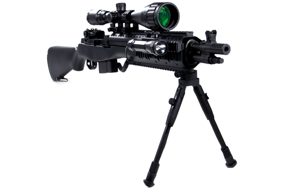 UTG® SHOOTER'S BIPOD, RUBBER FEET, 8.7"-10.6" CENTER HEIGHT - 2