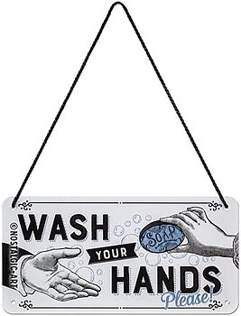 Skylt - Wash your hands