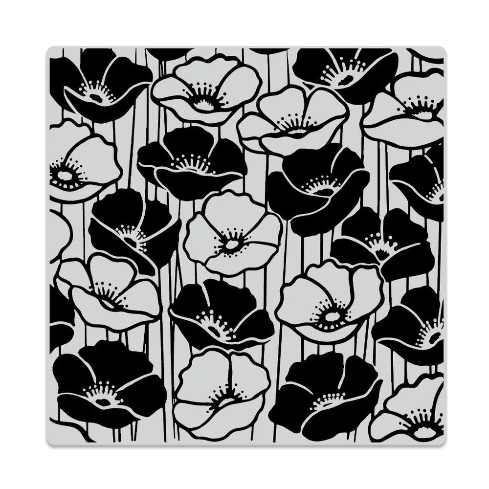 Hero Arts Background Stamp Poppy Field Bold Prints Pyssloteket