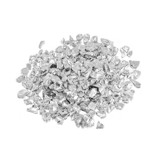 Glass, 2-4mm Metal Silver