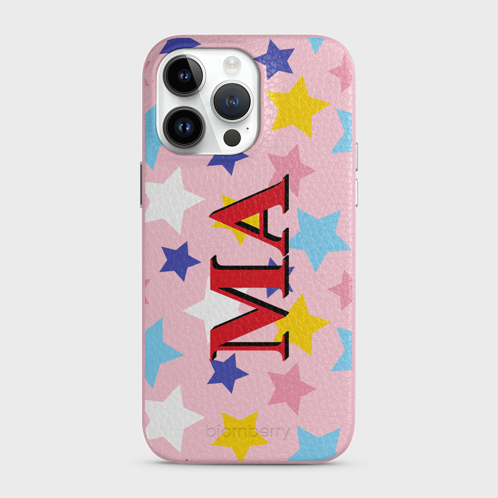 iPhone 14 Pro Max Personalized Leather Case - Stars - 5