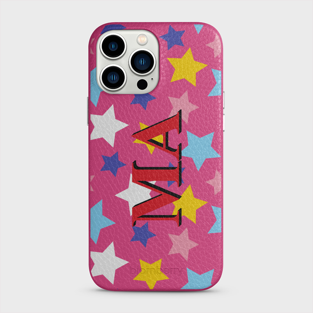 iPhone 13 Pro Max Personalized Leather Case - Stars - 7