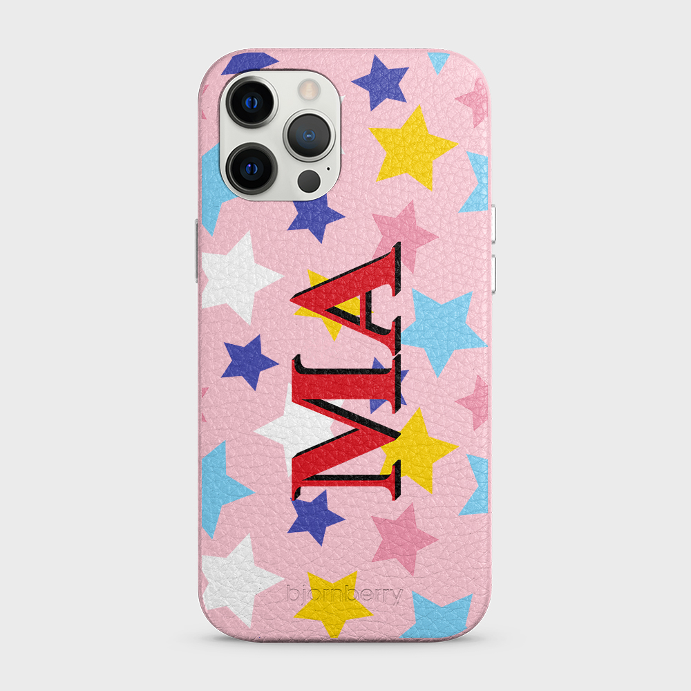 iPhone 12 Pro Max Personalized Leather Case - Stars - 9
