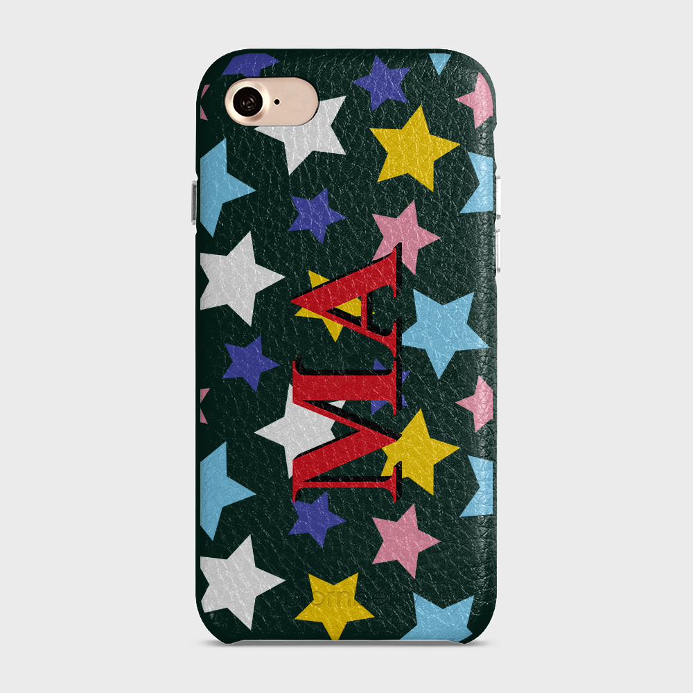 iPhone 7/8/SE (2022/2020) Personalized Leather Case - Stars - 11