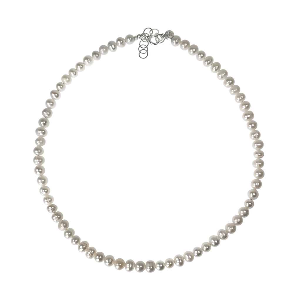 IAMLUND Grace pärlhalsband silver