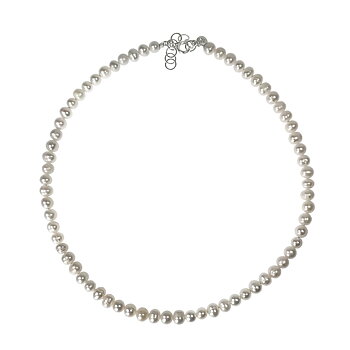 IAMLUND Grace pärlhalsband silver