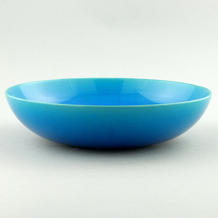 Carl-Harry Stålhane (SPU 1960s) Turquoise Rounded Bowl 18 cm