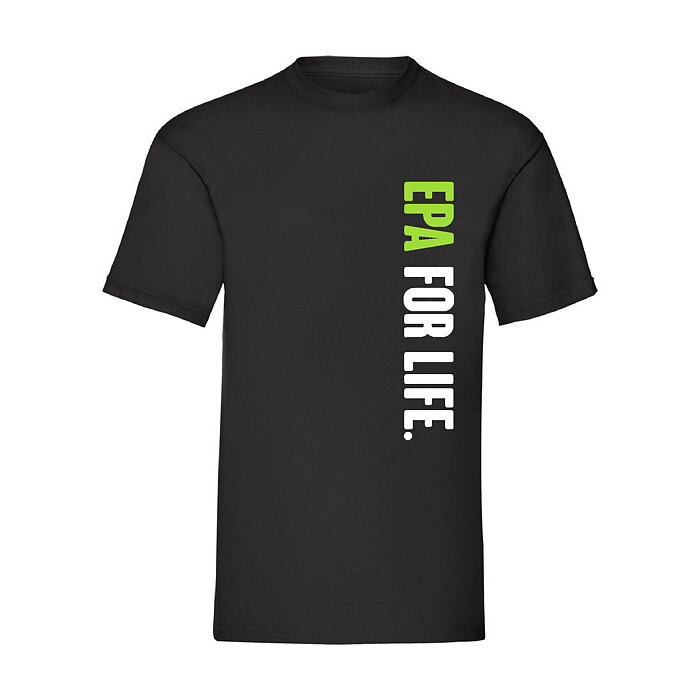 T-Shirt "EPA FOR LIFE." -Svart